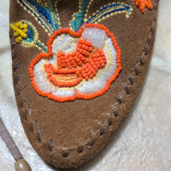 Tory Burch Huntington Fringe Embroidered Brown Suede Women's Shoes Booties - Picture 9 of 10